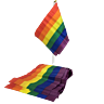 Funnet PRIDE Liten Flagg Banner med Homofil Stolthet