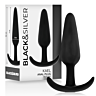 Anal Plug BLACK&SILVER KAEL med medium håndtak