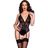 Crotchless bodysuit CHILIROSE CR 4702 med justerbare stropper