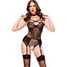 Crotchless bodysuit CHILIROSE CR 4879 med sensuelle detaljer