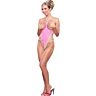Åpen body Exposed PINK LEOPARD S/M