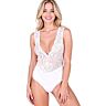 Bodysuit PASSION WOMAN TEDDIES EVALIE med dyp V-hals