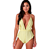 Bodysuit Passion Woman Teddies Sensie L/XL med dyp V-hals