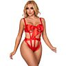 Bodysuit SUBBLIME Sexy Openwork med Sløyfe S/M