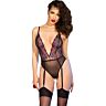 Crotchless bodysuit CHILIROSE CR 4721 med justerbare stropper