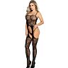 Bodystocking SUBBLIME Uten skritt med svarte stropper