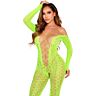 Bodystocking Leg Avenue Crotchless Slangestruktur