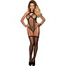 Bodystocking Sublime Svart Fiskenett One Size