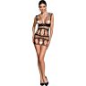 Bodystocking Bodystocking BS088 med blonder og gjennomsiktighet