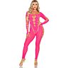 Bodystocking Leg Avenue Pink Open Back