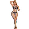 Bodystocking SUBBLIME RAINBOW MESH Halter Neck