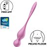 Kegelballer SATISFYER LOVE BIRDS med vibrasjon