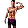 Boxer Boxer Passion Noir Violet S/M