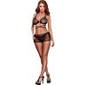 Lingeri Exposed BRA, SKIRT & G-STRING L/XL