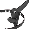 Dobbelt sele FETISH SUBMISSIVE HARNESS - Dobbelt penetrerende vibrator