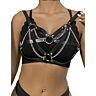 Bondage Belte SUBBLIME PUNK BONDAGE BELT METAL BUCKLE
