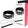 Bondagehalsbånd DARKNESS med Snor for BDSM Lek