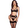 Garter Belt Sett CHILIROSE CR 4697 med provoserende detaljer