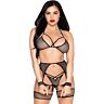 Garter Belt Set LEG AVENUE 89362 med justerbare stropper