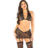 Lingerie sett Leg Avenue med glitrende detaljer