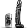 Dildo ALL BLACK 22 CM med realistisk design