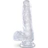 Realistisk dildo KING COCK 13.5 cm med sugebase