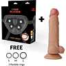 Arnés Cyber Silicock med 3 ringer for dildos