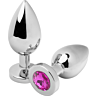 Analplugg Metall Hard Diamond Rosa Liten 5,71 cm