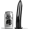 Dildo ALL BLACK 20 CM med spiss topp
