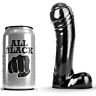 Dildo ALL BLACK 15 CM med smalere skaft