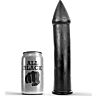 Dildo ALL BLACK 24 CM med myk tekstur
