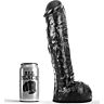 ALL BLACK DONG 29cm Tykk-Følelse Dildo