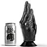 Dildo ALL BLACK Fisting 21 cm med ergonomisk design
