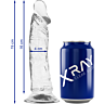 Strapon Dildo X RAY 19 CM med realistisk design