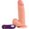Dildo SHEQU 21 cm med fjernkontroll og kraftige vibrasjoner