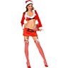 Kostyme Music Legs St. Claus Minikjole