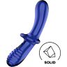Dildo SATISFYER CRYSTAL DOUBLE CRYSTAL med to teksturer