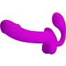 Dobbelt Strap-On Stimulator Pretty Love Kelpie med Sprutfunksjon