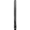 Anal dusj ALL BLACK - RIDGED 27 CM