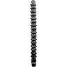 Anal Douche All Black Mega Ripple 28,5 cm Silikon