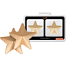 Pezoneras Coquette Accessories Golden Stars
