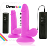 Vibrerende Dildo DIVERSIA 17 cm med fleksibel aksel