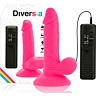 Fleksibel Vibrator Diversia 17 cm med fjernkontroll