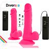 Fleksibel Dildo DIVERSIA 20.5 cm med Sugekop