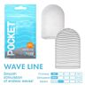 Masturbator Tenga POCKET WAVE LINE med bølgeform