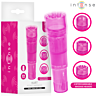 INTENSE FUN TOYS KURT mini-vibrator med 4 utskiftbare hoder, rosa