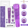Minimassasjeapparat INTENSE FUN TOYS KURT MINI MASSAGER med 4 utskiftbare hoder, lilla