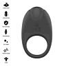 Vibrerende Ring INTENSE FOR HIM Merlotte med klitorisstimulator