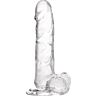 Dildo S Pleasures Jelly Transparent L med realistisk følelse