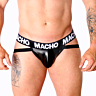 Jockstrap MACHO UNDERWEAR MX25NC med elastisk imitasjonslær